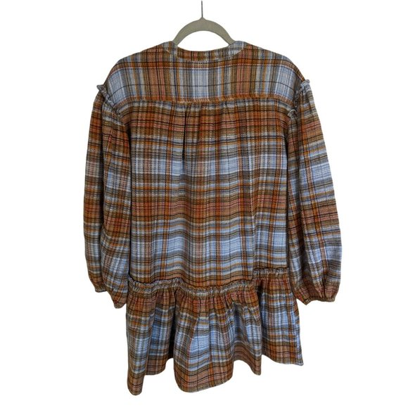 NEW Free People Alexa Plaid Mini Dress S - Picture 5 of 9